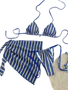 Women's Summer Beachwear Bikini Set, Bikini Top, Breathable Comfort Design, Special Fabric Craftsmanship, Butterfly Pendant Detail, Stylish Swimwear