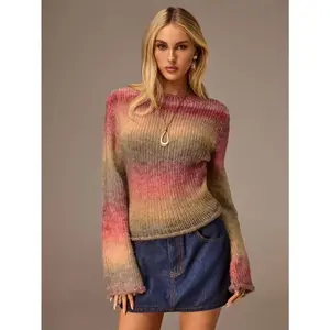 Women's knitted sweater, knitted top sweater, autumn women's clothing, Halloween Christmas women's winter sweater winter clothin