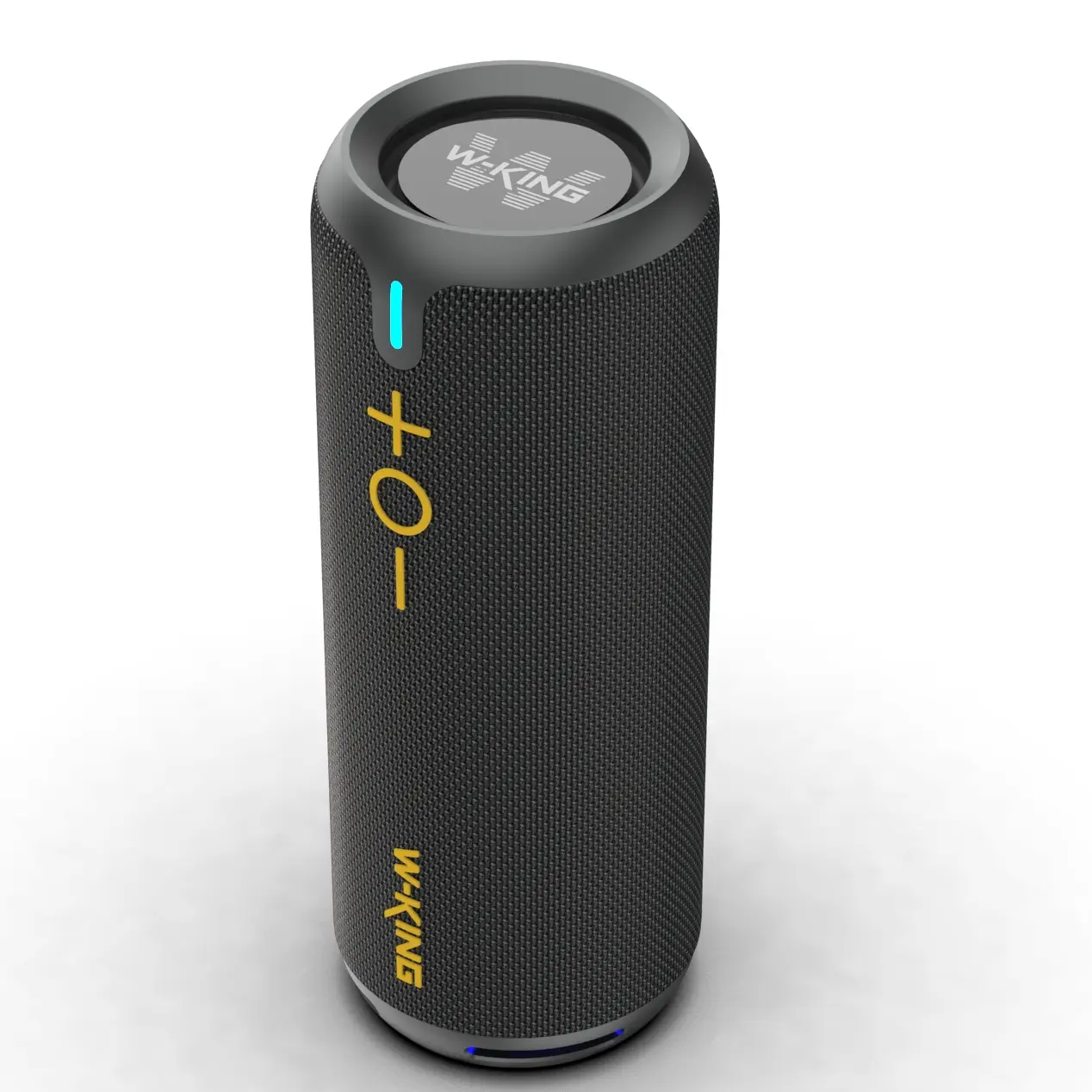 W-KING D320 40W BT5.3 Durable Wireless Portable Stereo Speaker - IPX7 Waterproof, 360° Sound, Colorful LED Party Lights, Aux Input, Long-Lasting Batteries, Ideal for Campfire/BBQ Parties, Portable Speakers