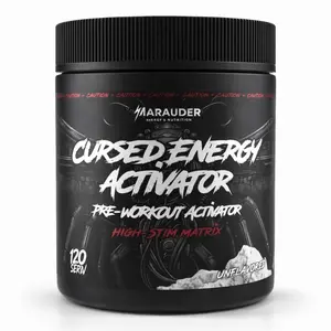 Cursed Energy Activator - Stim Matrix Pre-Workout Stimulant Only Adder - Unflavored 120 Servings Marauder Energy & Nutrition