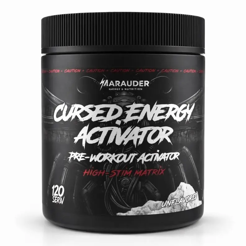 Cursed Energy Activator - Stim Matrix Pre-Workout Stimulant Only Adder - Unflavored 120 Servings Marauder Energy & Nutrition