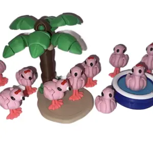 Flamingo | 3D Printed Articulated Animal Figurines