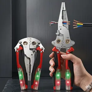 16-in-1 Multi-Function Wire Stripping Tool, Heavy Duty Wire Cutter & Crimper, Foldable Cable Stripper Tool for Wire Stripping, Cutting, Crimping, Electrical Installation, Home Maintenance & DIY Projects