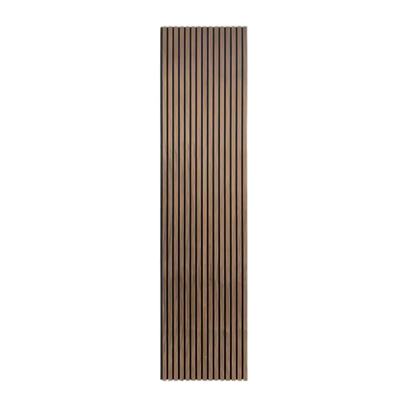 Acoustic Slatted Wall Panels - 2400mm x 287mm, Walnut, Sound Absorption, Easy Installation