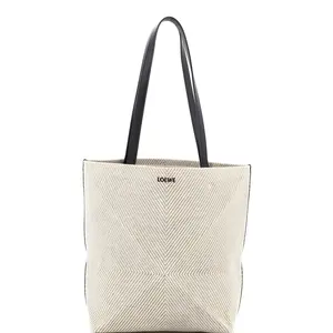 Pre-owned Loewe Canvas Plain Tote Bags REBAG Puzzle Fold Tote Canvas Medium by Rebag