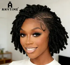 A 6-inch lace-woven wig with a woven texture and no need for glue fixation, it is very easy to wear. It features a fringe and baby hair, a full lace design, and is extremely elegant in style, suitable for women.