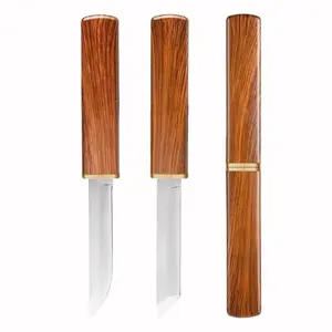Portable Outdoor Camping Knife Set, Dual Blade Design with Gift Box, Well Designed Blades, Great Men's Gift Idea, Compact and Durable for Hiking & Travel, Portable Multipurpose Knives, Versatile Tool