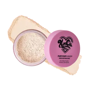KimChi Chic Mini Puff Puff Pass Set & Bake Powder with Rice Powder & Vitamin-E, Lightweight & Translucent Makeup KimChi Chic Mini Puff Puff Pass Set & Bake Powder with Rice Powder & Vitamin-E, Lightweight & Translucent Makeup