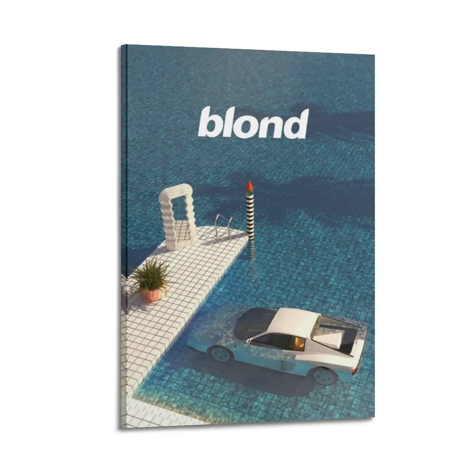 Frank Ocean Blonde African Frameless Wood Canvas Print - Wall Decor, Home Inspo Poster for Living Room, Anime Room & Balcony, Gift for Home Supplies