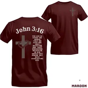 Scripture Power John 316 Christian T-Shirt – Viral Faith Tee for Believers, Church Wear & Gospel Outreach, For Men, For Her