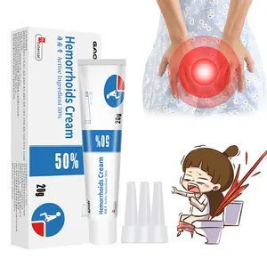 Herbal Instant Pain Relief 50% Hemorrhoids Cream for Men & Women 20g Tube Maximum Strength Anti-Itch Burning Discomfort Treatment Soothing Body Care Ointment
