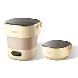 Portable Washing Machine 13L, Mini Washer with Spin Basket, Laundry Washer Deep Cleaning for Underwear,Baby Clothes, Foldable Washing Machine for Apartments,Camping,Travel