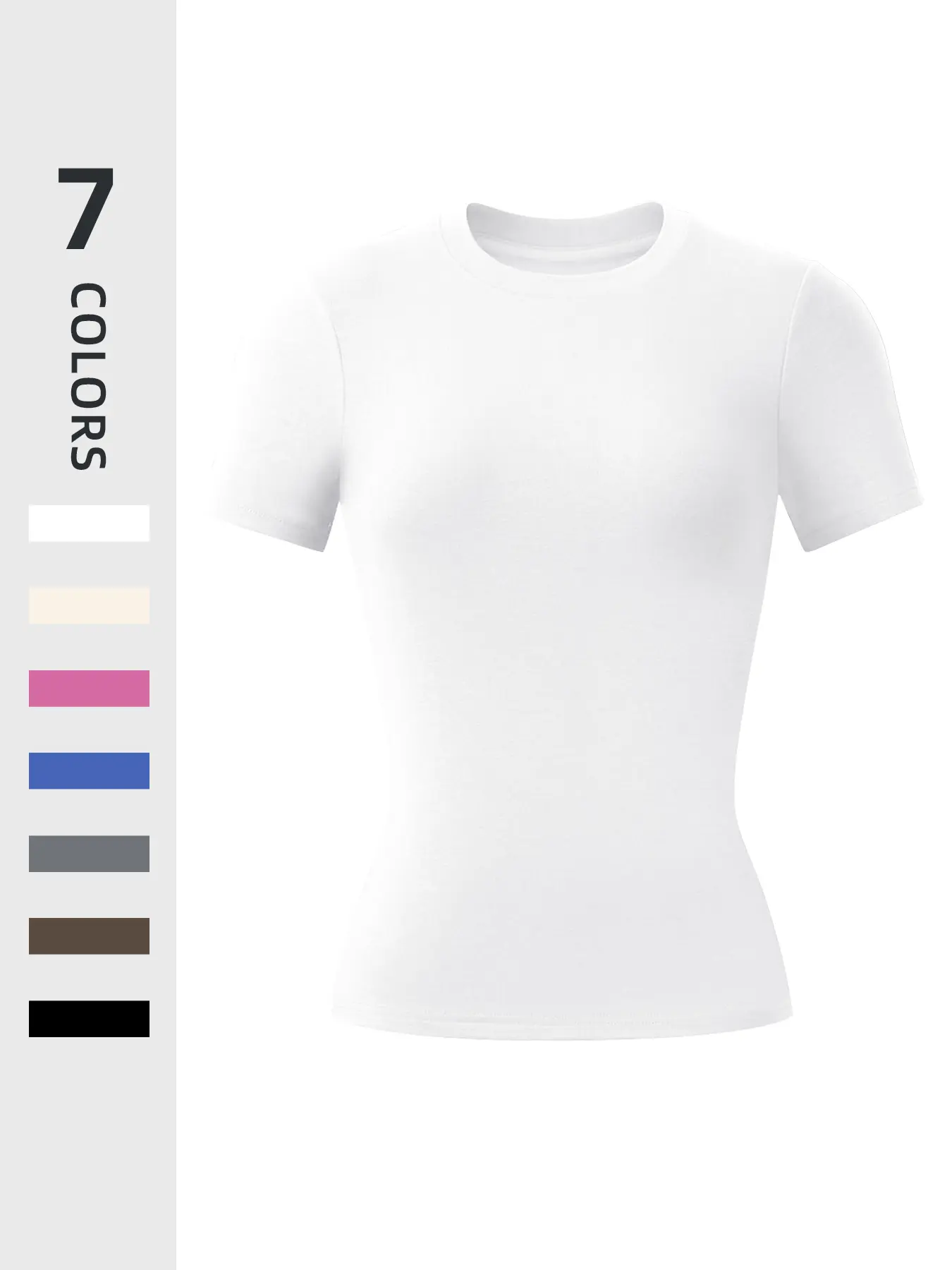 Women's Compression Sports Short Sleeve T-Shirt, Soft Seamless Yoga Gym Top, Comfortable Active Lifestyle Wear Xxl, Breathable Workout Tops, Fashion Women Fitness Clothing, Seamless Activewear, Sportswear, Fitness Apparel