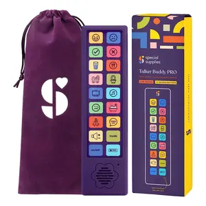 Special Supplies AAC Communication Device for Speech Therapy, Talker Buddy Communication Device for Non Verbal Kids & Adults, Autism Talking Aids for Home or School, Communication Device W/Travel Bag and Recording Option