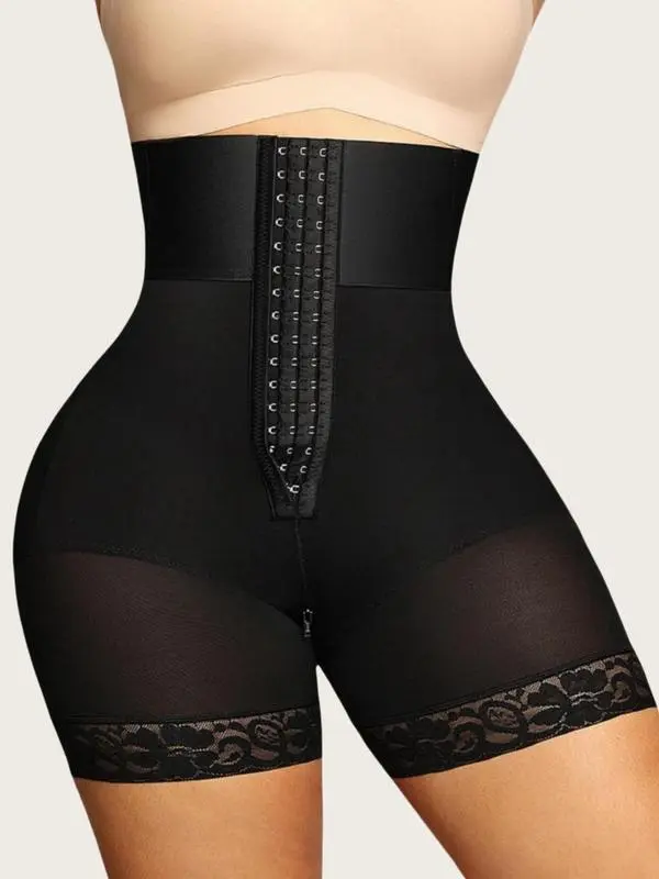 CZXMY Women's Strapless Faja Colombiana Leg Shaping Shorts, High Waist Lacy Shapewear with Tummy Control, Butt Lifter & Zipper Crotch for Strapless Freedom, Compression, Comfortable