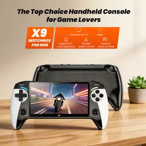 Portable Retro Game Console, 5.5-Inch Large Screen, Ultra HD Graphics Handheld Game Console, Ideal Gift for Birthdays, Father’s Day & Christmas, Console for Boys Gift Gaming & accessories cool gadgets boys Box Compact game console gamer gifts for him