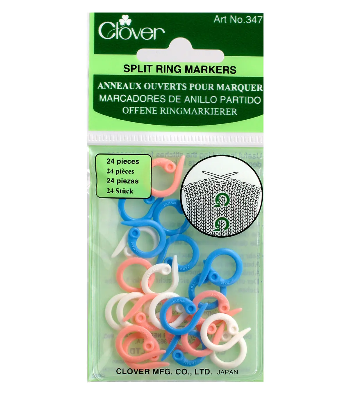 Clover Split-Ring Stitch Markers