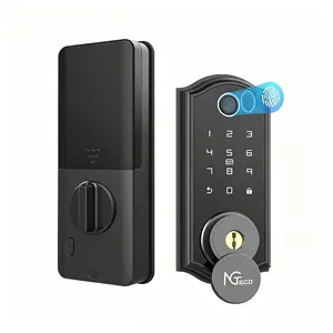 Fingerprint Smart Deadbolt Lock, Bluetooth Front Door Lock with App Control, Auto-Lock & Virtual E-Key Sharing for Apartments & Homes