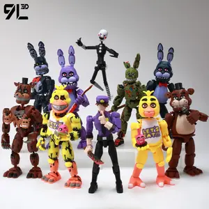 9L3D Printed Horror Game FNAF Freddy Fazbear's Fantasy Warrior Action Figures Anime Model Dummy13 Titan13 Collectible Model Toys