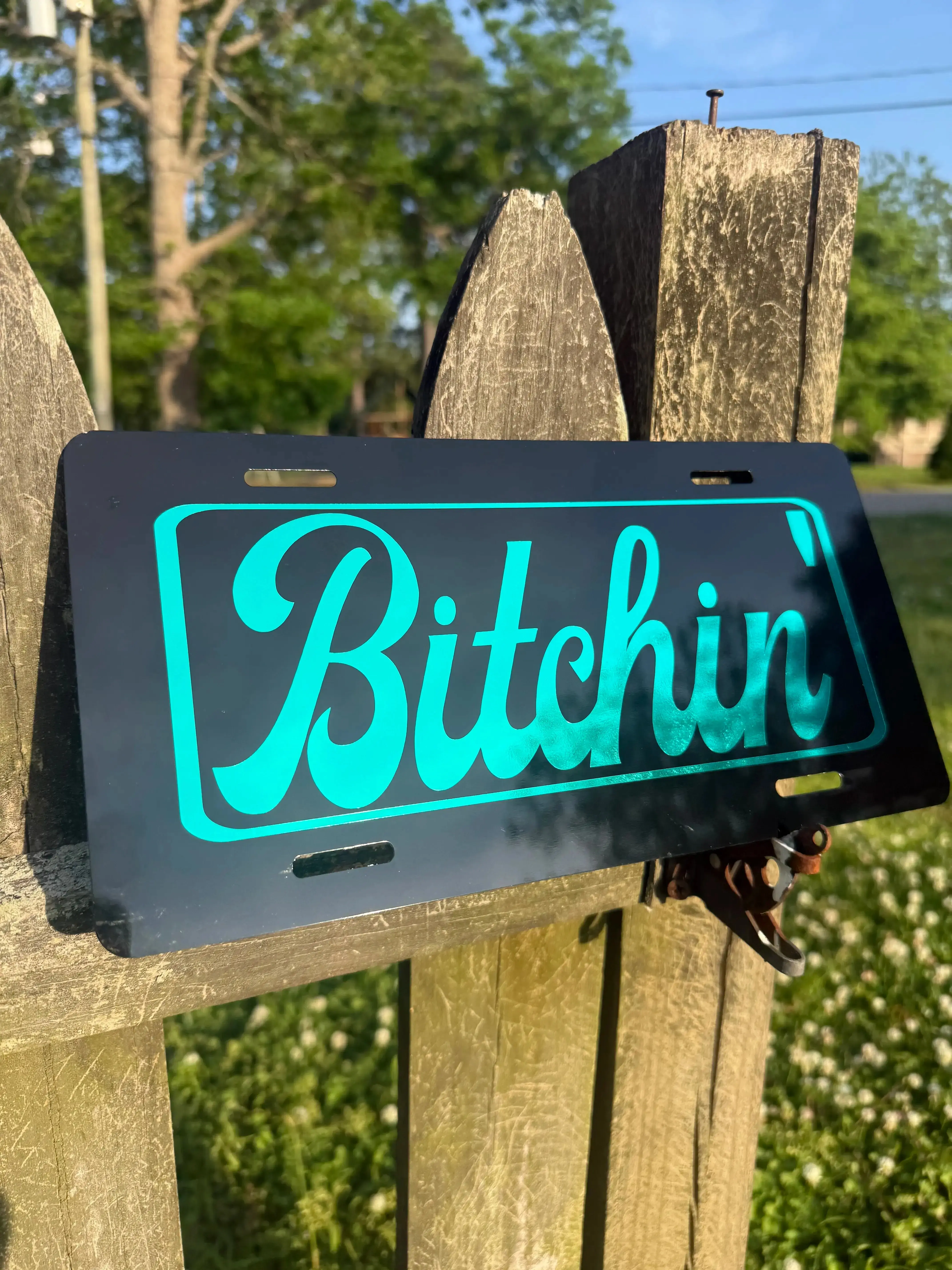 B*tchin' Custom Front License Plate Car Accessories Truck