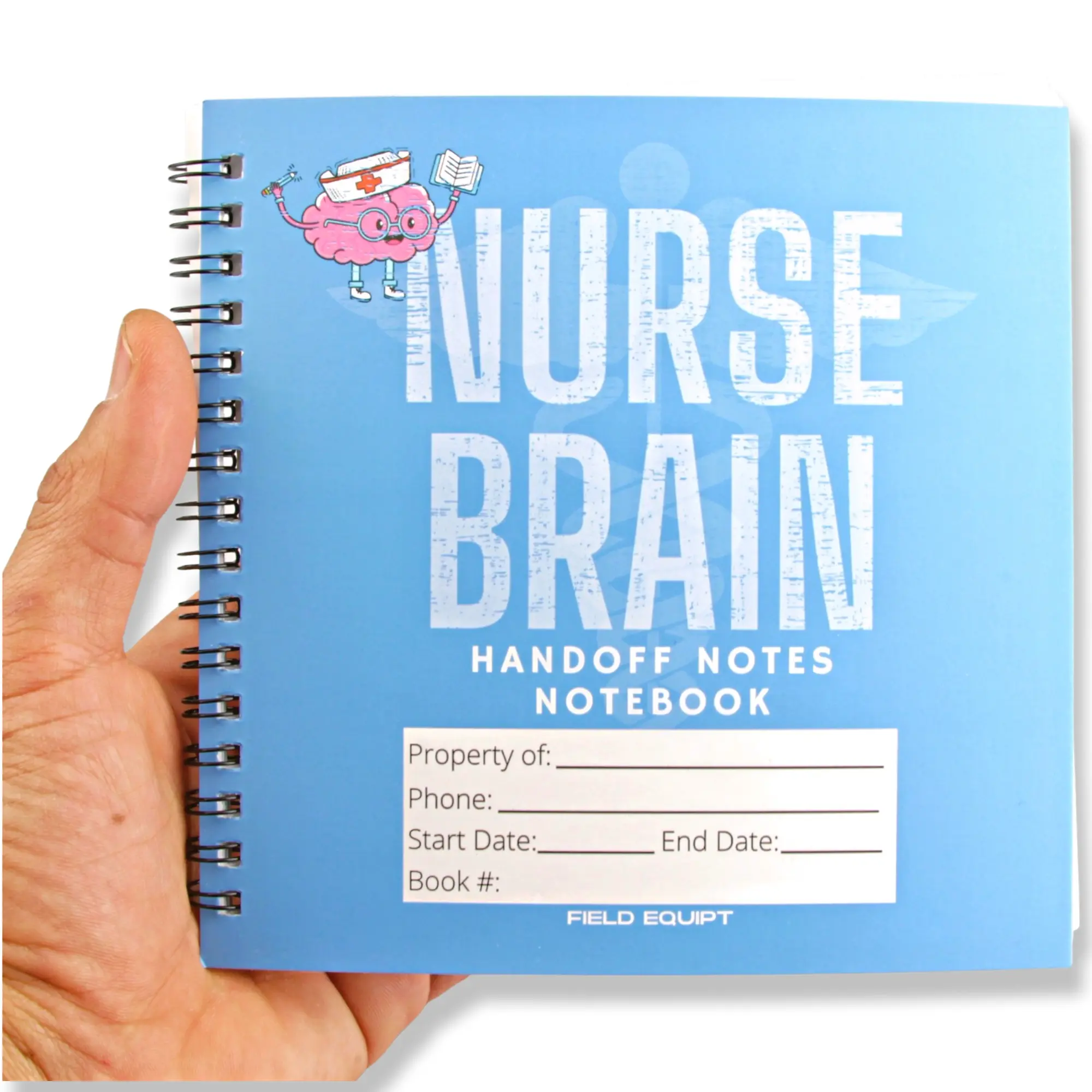 Field Equipt Nurse Essentials Report Notebook, Pack of 2, Office Filing Supply - Replaces Foldable Nursing Clipboard, Clinical Accessory for RN Students & Nurses