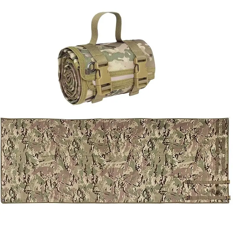 Outdoor Camping Tactical Training Shooting Pad Use, Sand-Resistant Oxford Fabric, Non-Slip, Waterproof, Foldable, Portable Picnic Blanket with Strap