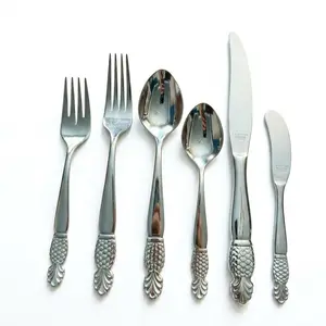 LET’S GO PINEAPPLE _ Vintage Pineapple Flatware Bucket