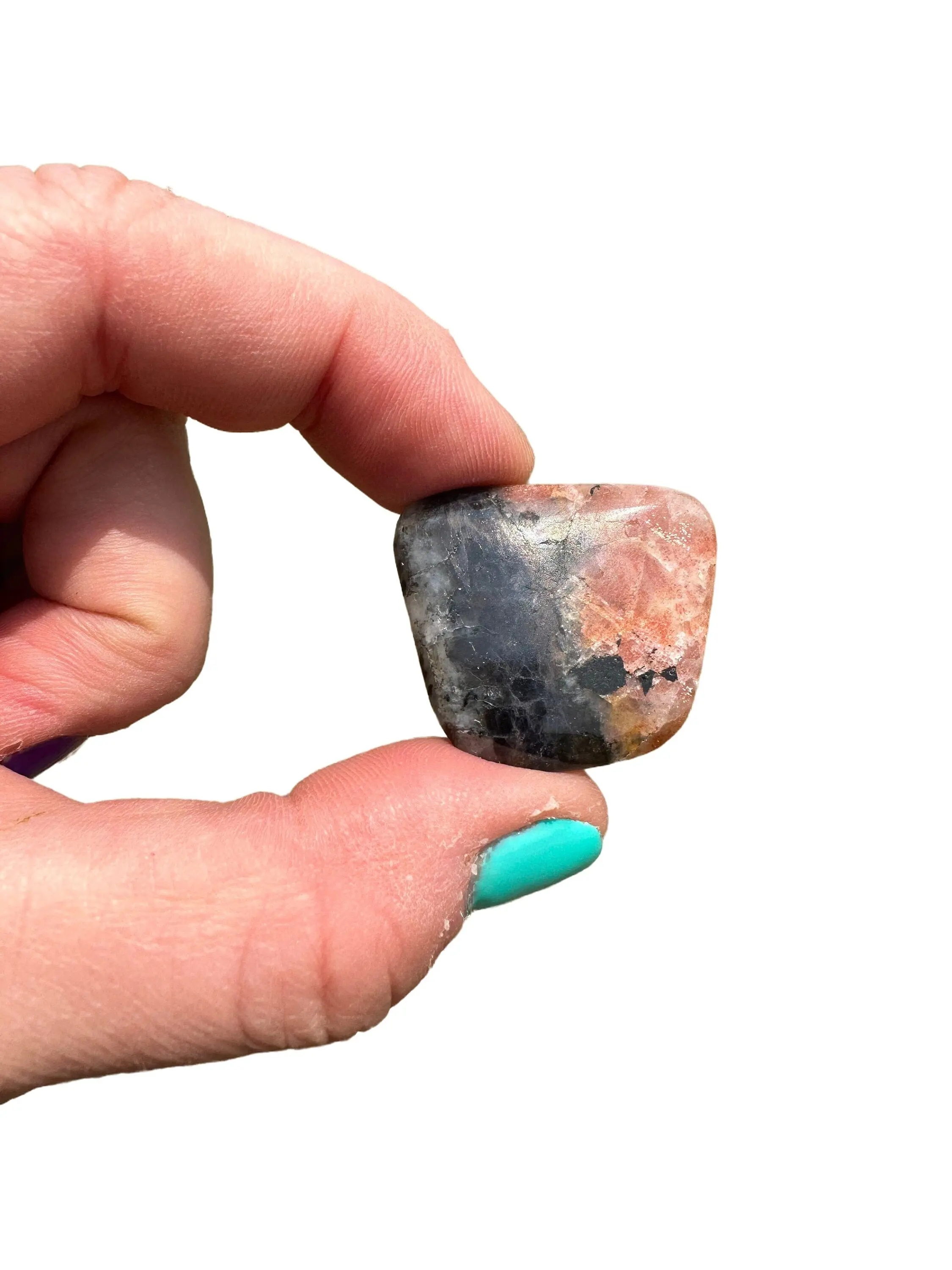 Iolite Sunstone Tumbled Stone (Grade AAA)