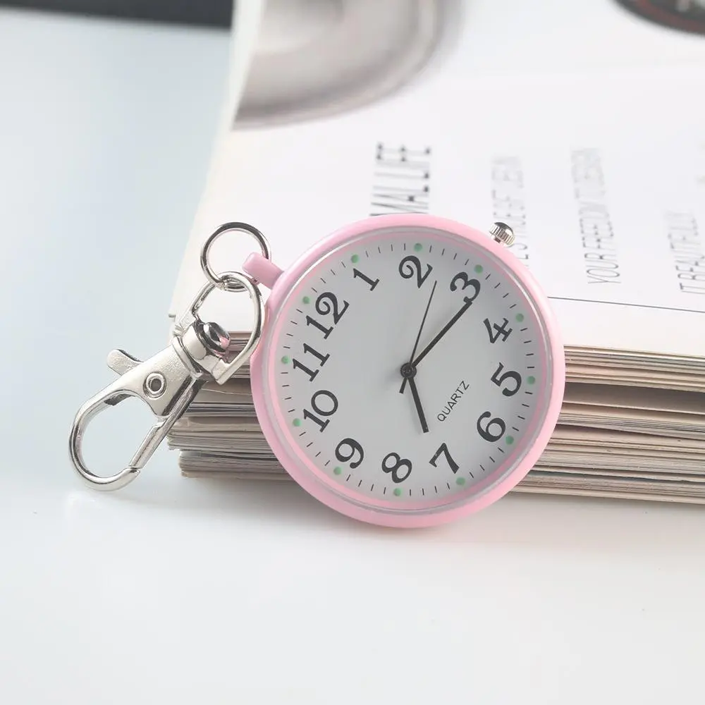 Vintage Pocket Watch Keychain, Round Dial Digital Hanging Watch, Car Interior Decoration Accessories for Students, Examinations and Daily Use, Keychain Pendant, Lightweight Keychain, Trendy Cute Keychain, Stylish Keychain, Cute Keychain Accessory