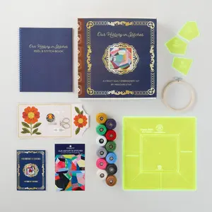 Our History in Stitches: A Crazy Quilt Embroidery Kit by Missouri Star