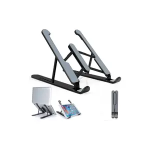 Adjustable Ergonomic Laptop Stand for Desk – Portable Height-Adjustable Laptop Riser for Better Posture, Cooling & Work-From-Home Setup