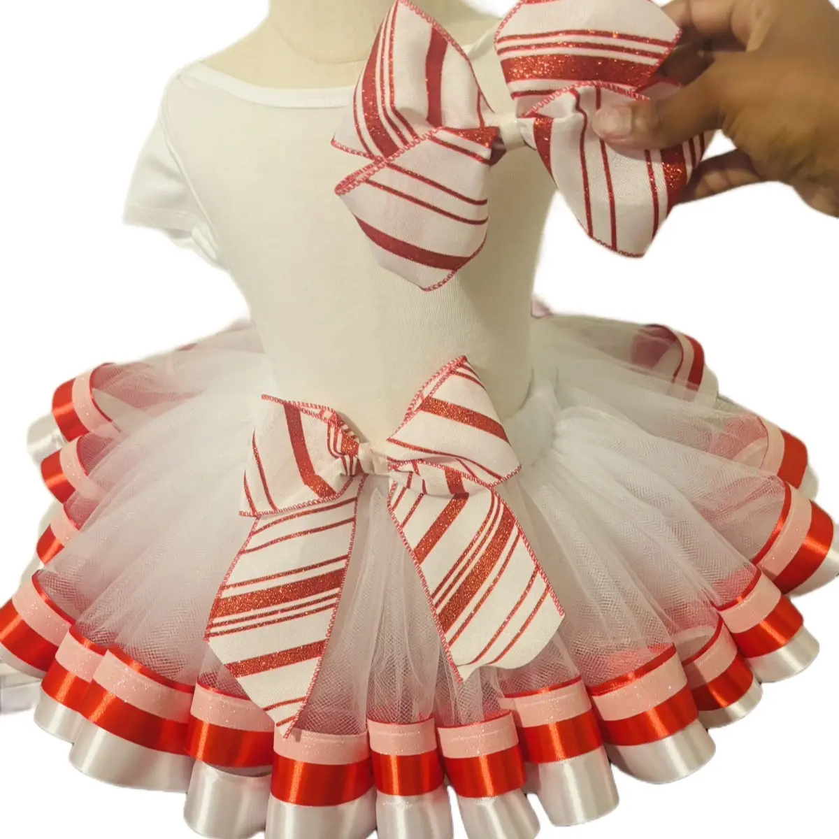 Candy Cane Christmas Tutu Set