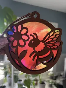 Bee Suncatcher for Sunny Window