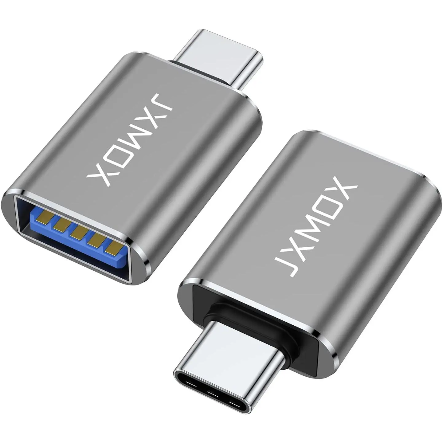 USB C to USB Adapter [2-Pack], Thunderbolt 3 to USB 3.0 OTG Adapter Compatible with MacBook Pro,Chromebook,Pixelbook,Microsoft Surface Go,Samsung Galaxy S9 S10 S20 S21 S22 Ultra,iPhone 15 16 Pro Max