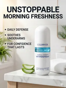 Deodorant Antiperspirant - 72Hr Clinically Tested Sweat & Odor Control - Mild and non-irritating, Reduce Odor Causing Bacteria - Nourishes Skin，Fresh and natural flavor