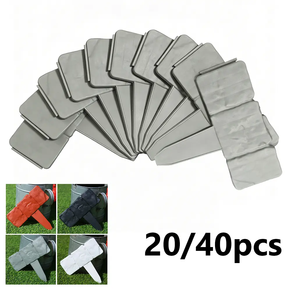 Outdoor Garden Fence, 20/40pcs Stone-Look Landscape Plastic Fence, Lawn And Garden Edging, Ground-Mounted | Multi-functional, Suitable for Outdoor Decoration, Lawn And Garden Partitioning, Vegetable Patches, Courtyards, And Garden Decoration