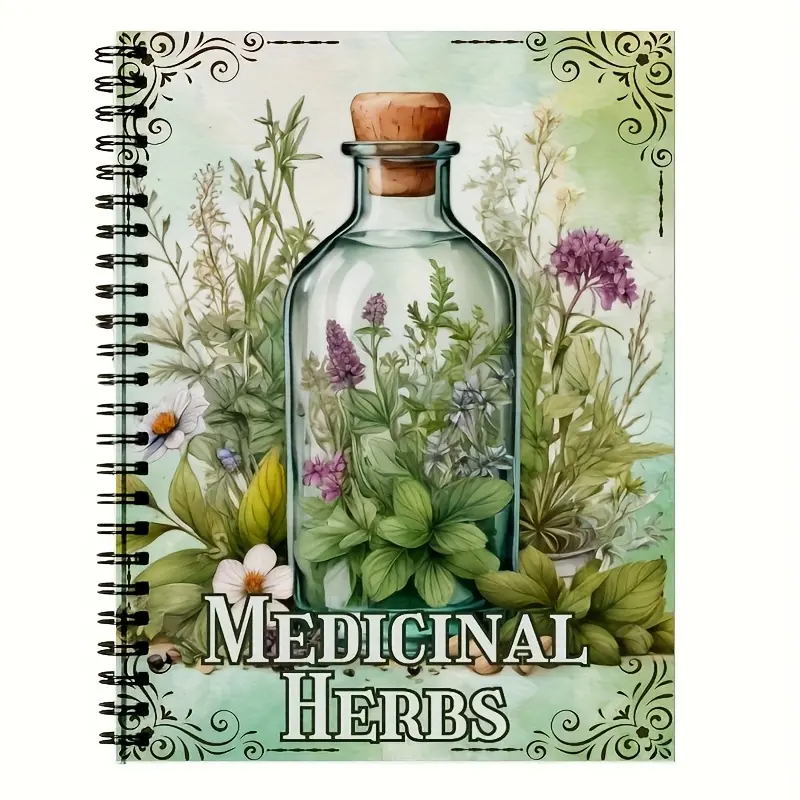 A5 Herbal Grimoire for Medicinal Herbs and Their Properties, Explore Plant Relationships, Uses in Magic and Medicine