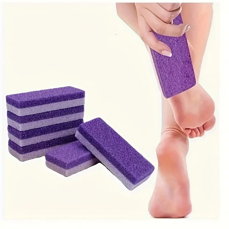 4 Pcs of Foot Pumice Stones and Scrubbers, Durable Exfoliating Pedicure Tools, Home Body - Cleansing Aids for Men and Women&Goodthing