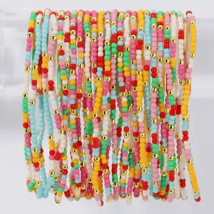 Assorted 2mm Stretch Seed Bead Bracelets