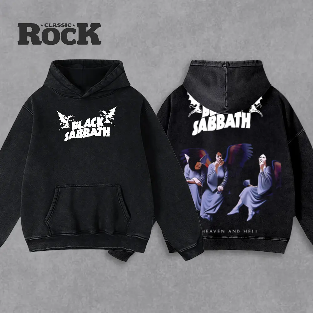 Black Sabbath Premium Cotton T-Shirt, Heaven And Hell Album Graphic Tee, Heavy Metal Legend Vintage Shirt, Rock Fans T-Shirt, Streetwear Graphic Tee, Gift For Black Sabbath Fans