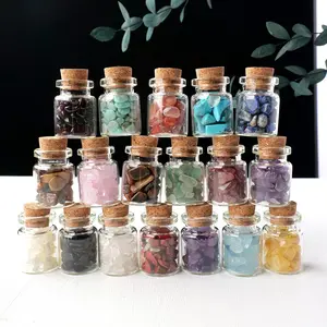 10 or 20 Piece Natural Crystal Pebble Gift Box Set, Hand Selected Crystals, Beautiful Agate Decorative Stones for Home and Office, Perfect Gift for Friends and Family, Natural Crystal Rocks