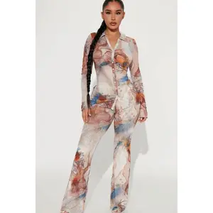 Gisella Pant Set - Sand/combo 0