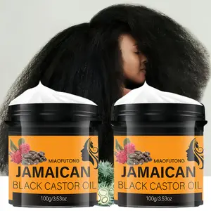 Jamaican Black Castor Oil Lotion, 1/2 Boxes Moisturizing Hair Essence for Eyelashes & Eyebrows, Hair Care & Styling Product for Women & Men