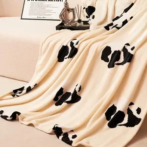 Cute Panda Print Plush Throw Blanket | Ultra Soft Lightweight Couch & Bed Cover (59"x79")