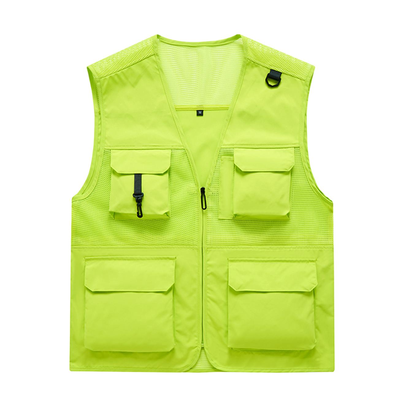 Versatile Mesh-Lined Utility Vest for Men Durable Quick-Drying Ideal for Outdoor Activities Menswear Tops