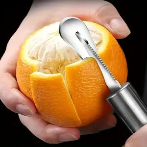 Stainless Steel Peeler, Handheld Ergonomic Curved Handle, Kitchen Tools for Fruit & Vegetable, Suitable for Restaurant & Home Use