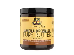 Sunny Isle Jamaican Black Castor Oil PURE BUTTER with Coconut Oil 8oz - 100% Natural Hair & Skin Care Recovery Hair Mask Hydrating Moisturizing Hair