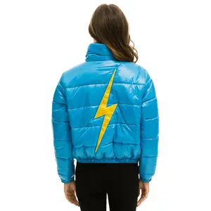 BOLT LUXE APRES PUFFER JACKET - GLOSSY OCEAN