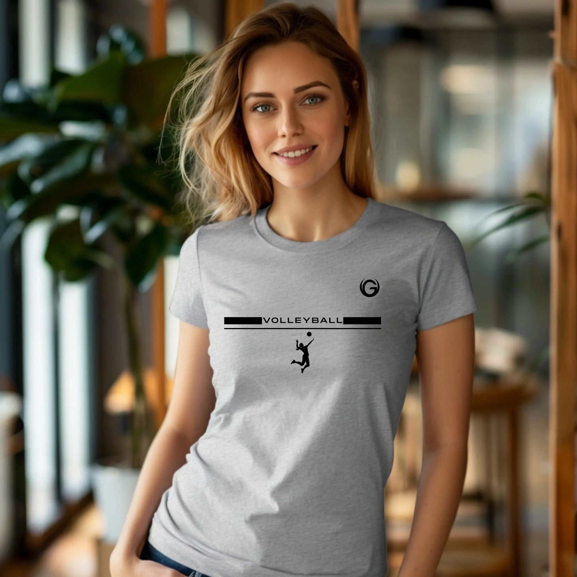 Volleyball Player Action Tee | Volleyball Shirt