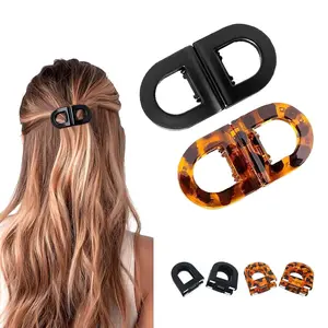 Magnetic Hair Clips Set, 2-in-1 Seamless Design for Everyday Hairstyles, Clip No Crease and no Tugging Suitable for All Hair Types  (2PCS)